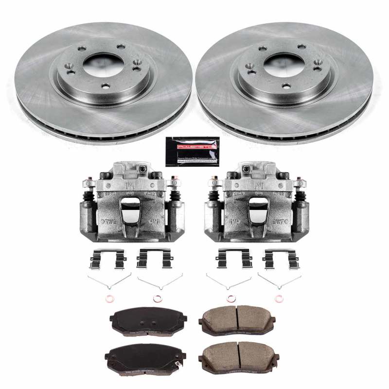 Power Stop 2017 Kia Optima Front Autospecialty Brake Kit w/Calipers Brake Kits - OE PowerStop