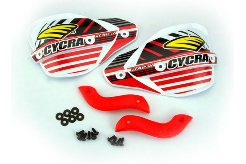 Cycra Factory Enduro Hanshield - Red Hand Guards Cycra