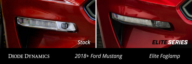 Diode Dynamics Elite Series Combination Fog Lamp for 18-21 Ford Mustang - Yellow (Pair) Fog Lights Diode Dynamics