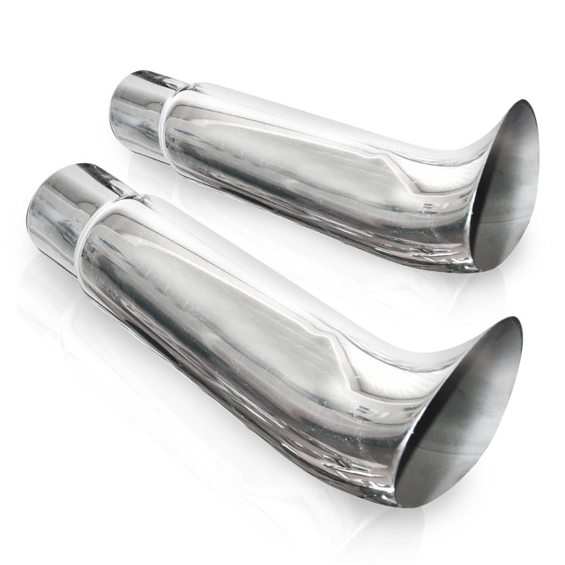 Stainless Works Elf Ear Exhaust Tips 3in Body 3in ID Inlet Tips Stainless Works