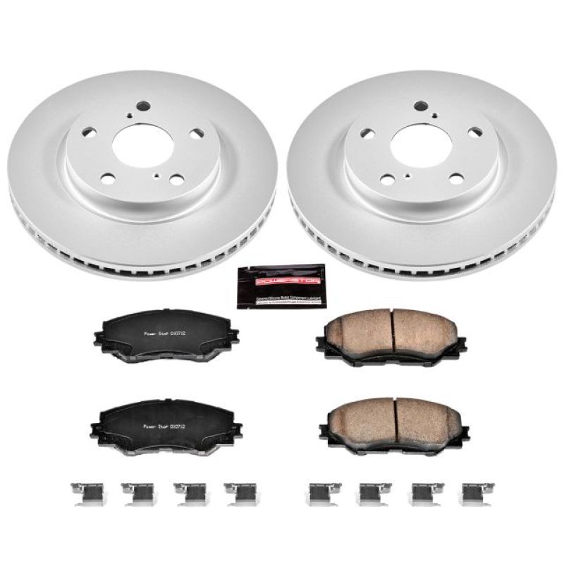 Power Stop 10-12 Lexus HS250h Front Z17 Evolution Geomet Coated Brake Kit Brake Kits - Performance Blank PowerStop