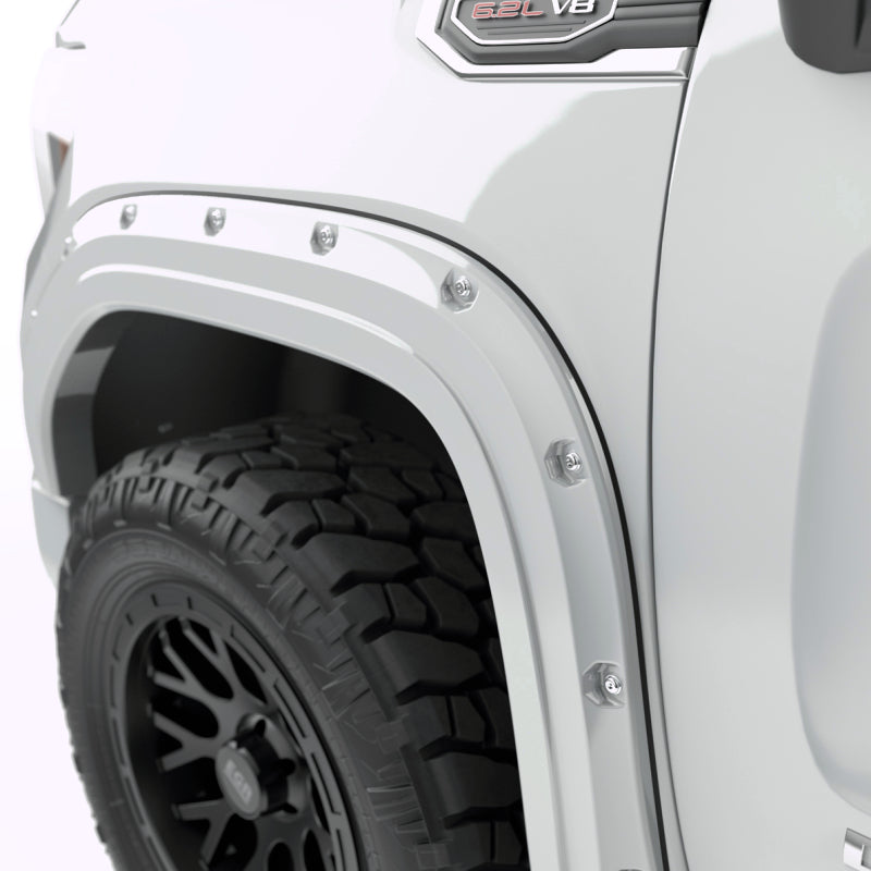 EGR 19-23 Gmc Sierra 1500 Summit Traditional Bolt-On Look Fender Flares White Set Of 4 Fender Flares EGR