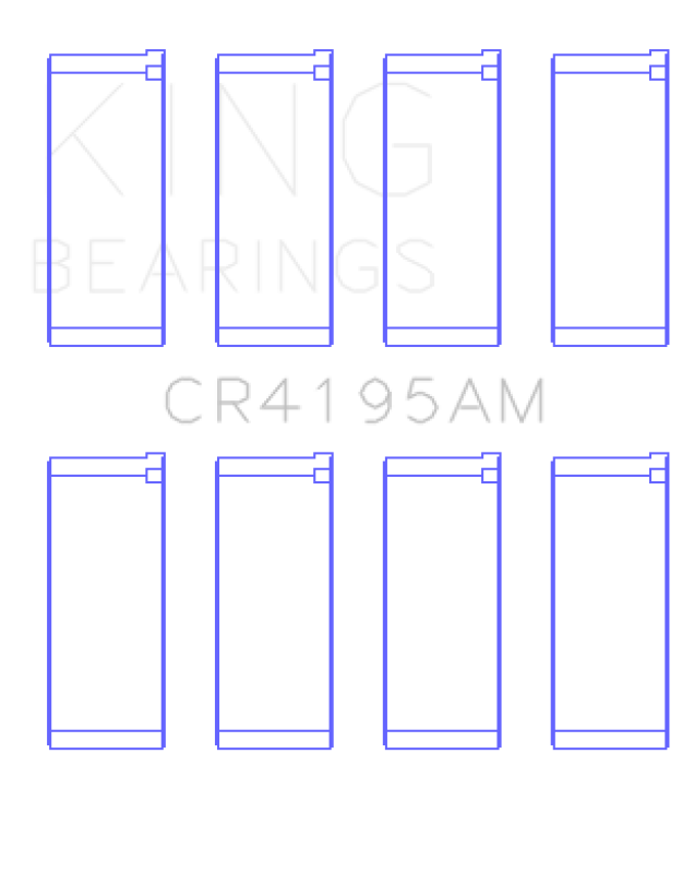 King Engine Bearings 95-02 Chrysler L4 2.0L/122 (Size +0.5) Rob Bearing Set Bearings King Engine Bearings