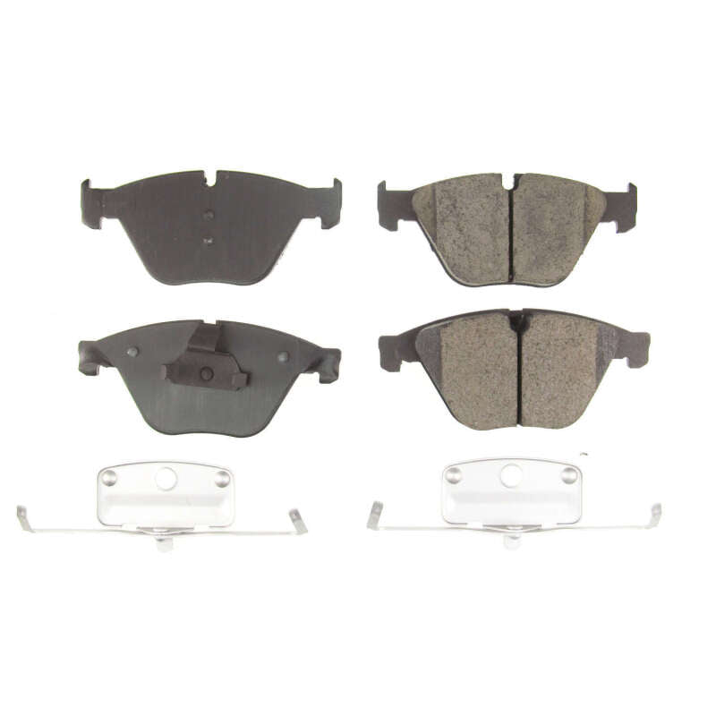Power Stop 2011 BMW 535i xDrive Front Z17 Evolution Ceramic Brake Pads w/Hardware Brake Pads - OE PowerStop
