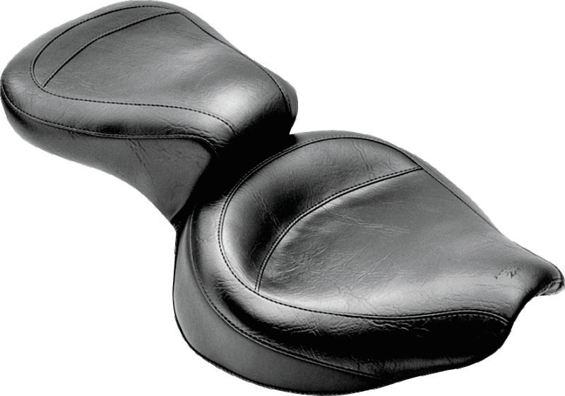 Mustang 58-84 Harley FX/FL Wide Touring 1PC Seat - Black One-Piece Motorcycle Seats Mustang Motorcycle
