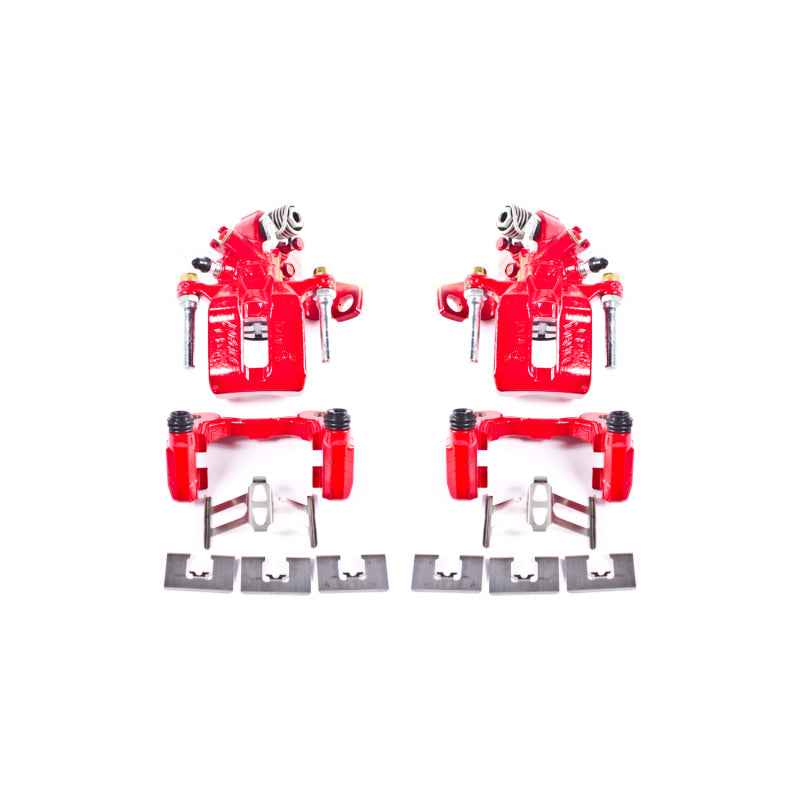 Power Stop 06-11 Acura CSX Rear Red Calipers w/Brackets - Pair Brake Calipers - Perf PowerStop