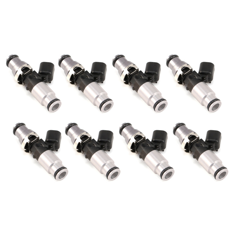 Injector Dynamics - 1050cc Injectors 60mm Length 14mm Grey Adaptor Top - Blue Bottom Adap (Set of 8) Fuel Injector Sets - 8Cyl Injector Dynamics