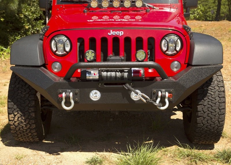 Rugged Ridge Spartan Front Bumper HCE W/Overrider 07-18 Jeep Wrangler JK Bumpers - Steel Rugged Ridge