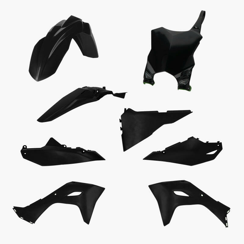 Cycra 2024 Kawasaki KX450 5 pc. Replica Body Kit - Black Plastics Cycra