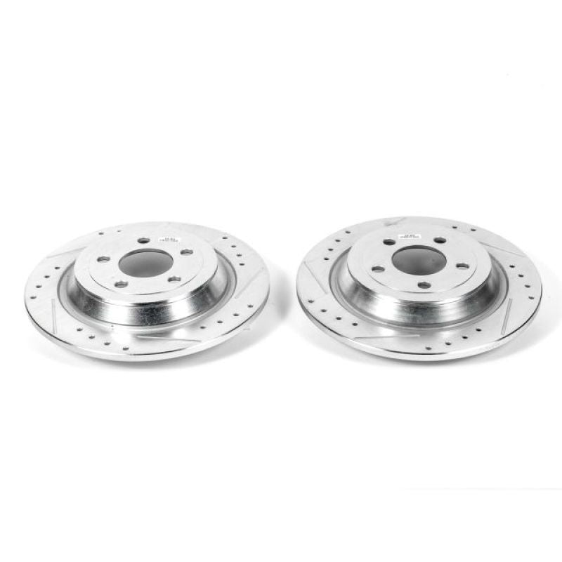 Power Stop 15-17 Ford F-150 Rear Evolution Drilled & Slotted Rotors - Pair Brake Rotors - Slot & Drilled PowerStop