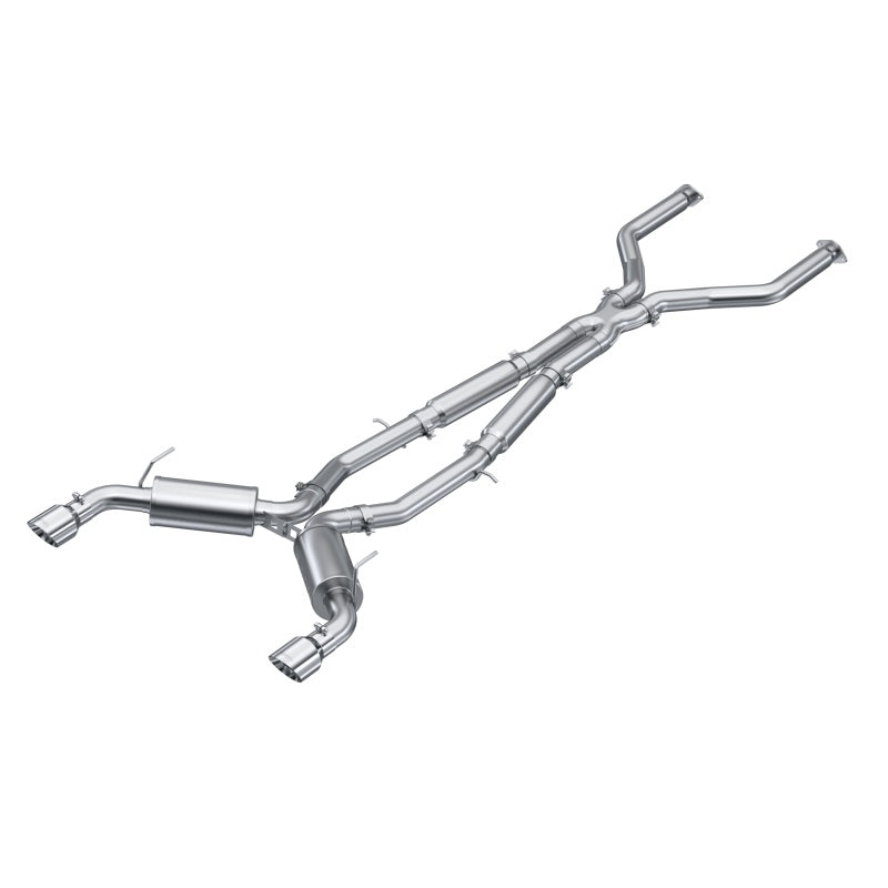 MBRP 16-22 Infiniti Q50 3.0L RWD/AWD 3in Cat-Back Dual Split Rear Street Version T304 Catback MBRP