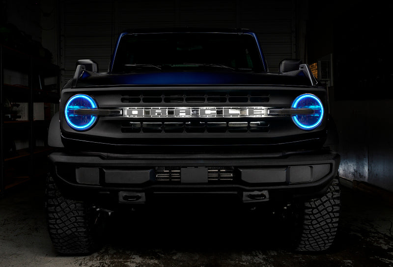 Oracle 2021 Ford Bronco DRL Upgrade w/ Halo Kit - ColorSHIFT w/ BC1 Controller Headlights ORACLE Lighting