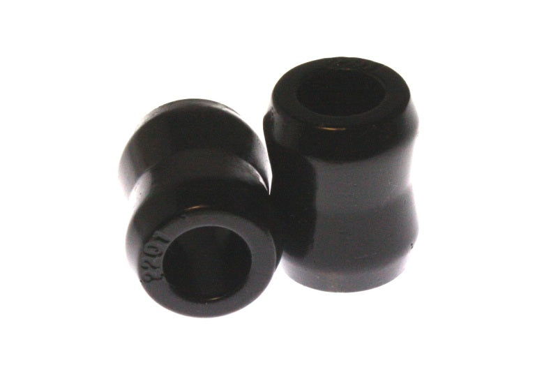 Energy Suspension Black Hour Glass Shock Bushings 3/4 inch I.D. 1 min - 1 1/8 max inch O.D. 1 7/16 i Bushing Kits Energy Suspension
