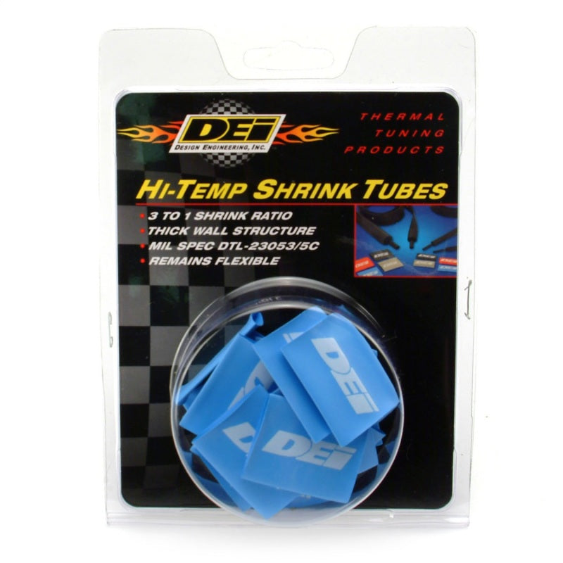 DEI Hi-Temp Shrink Tube 18mm x 1.5in - Blue Heat Shrink DEI