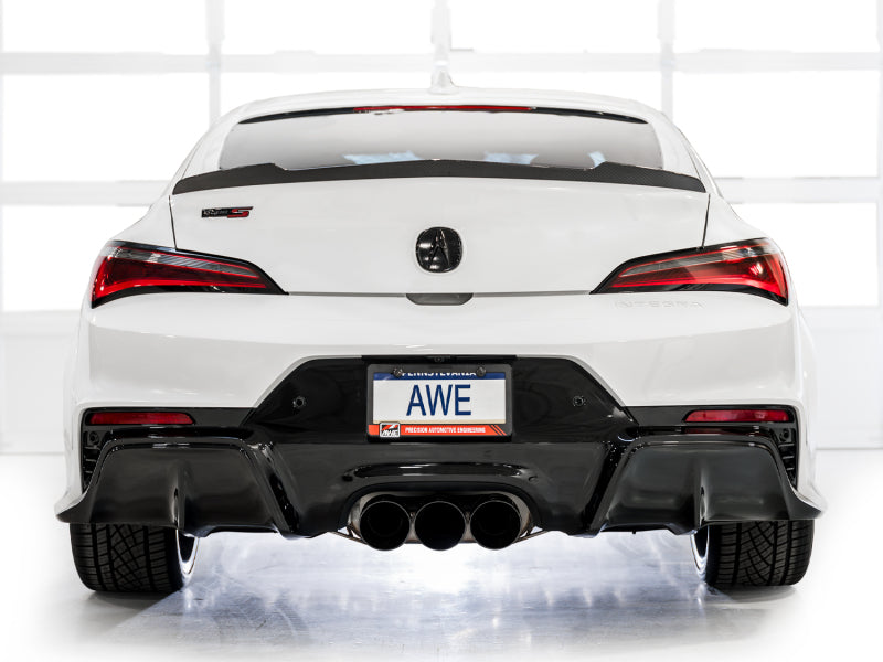 AWE Tuning 2024 Acura Integra Type S DE5 FWD Track Edition Exhaust w/ Triple Diamond Black Tips Catback AWE Tuning