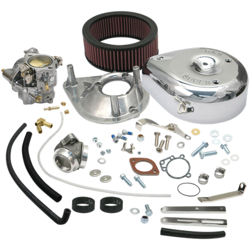 S&S Cycle 79-84 BT Models Super E Carburetor Kit -Standard Tanks Carburetor Rebuild Kits S&S Cycle