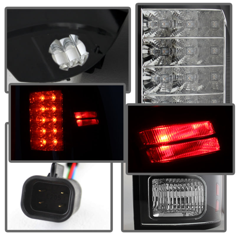 Spyder Dodge Ram 1500 13-14/Ram 2500 13-14 LED Tail Lights LED Model only - Blk ALT-YD-DRAM13-LED-BK Tail Lights SPYDER