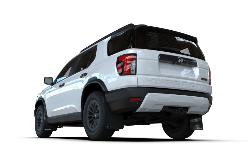 Rally Armor 2026 Honda Passport Black UR Mudflap - White Logo Mud Flaps Rally Armor