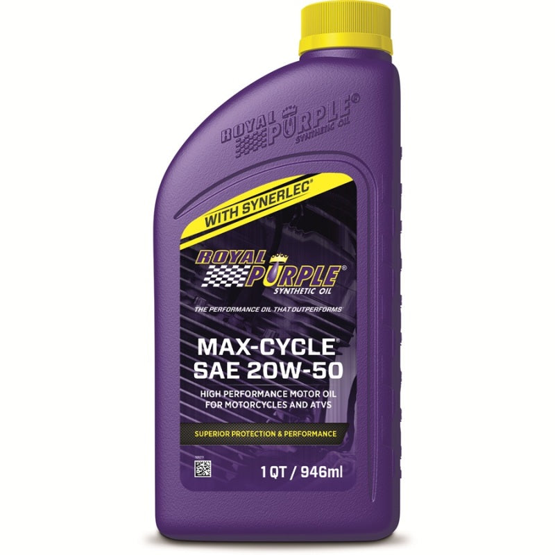 Royal Purple Max-Cycle Synthetic 20W-50 Motorcycle Oil - 1 Quart Motor Oils Royal Purple