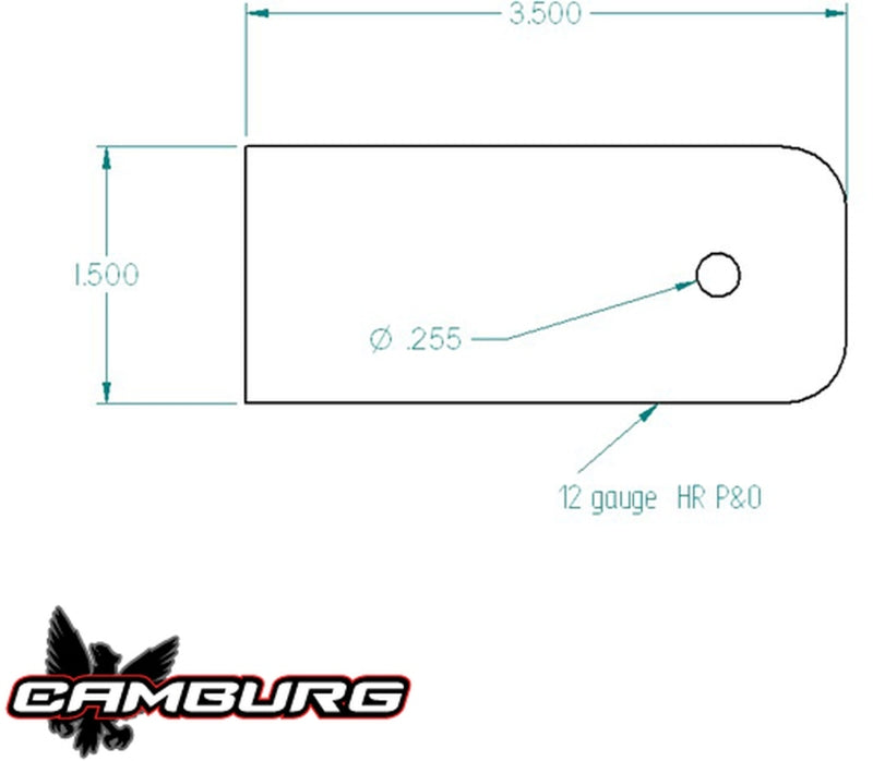 Camburg Black Fender Washer 10 Pack (aluminum washer bolt body clip 1/8in. tab) Hardware - Singles Camburg