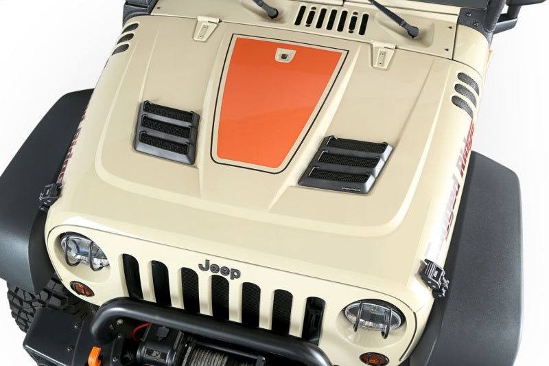 Rugged Ridge Performance Hood Vents 97-18 Jeep Wrangler Hoods Rugged Ridge