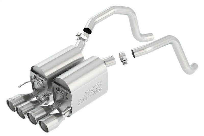 Borla 05-08 Corvette Coupe/Conv 6.0L/6.2L 8cyl AT/MT 6spd S-Type II SS Exhaust (rear section only) Axle Back Borla
