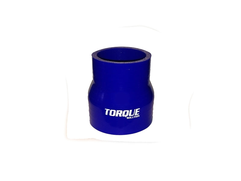 Torque Solution Transition Silicone Coupler: 2 inch to 2.5 inch Blue Universal Silicone Couplers & Hoses Torque Solution