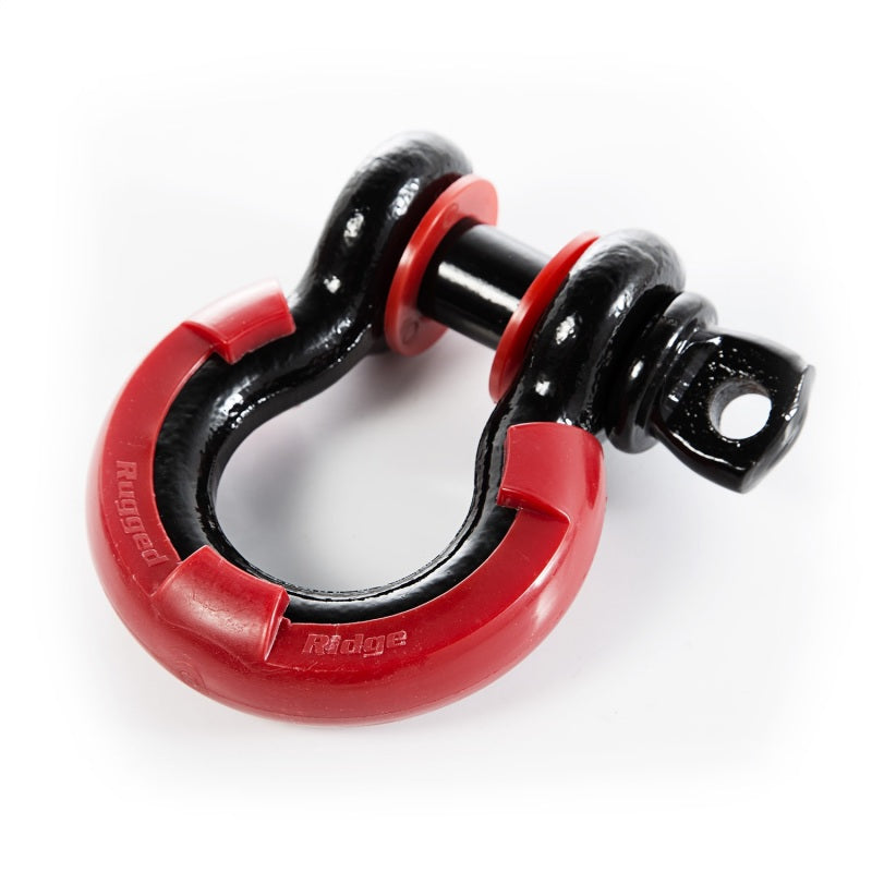 Rugged Ridge Red 3/4in D-Ring Isolator Kit Shackle Kits Rugged Ridge