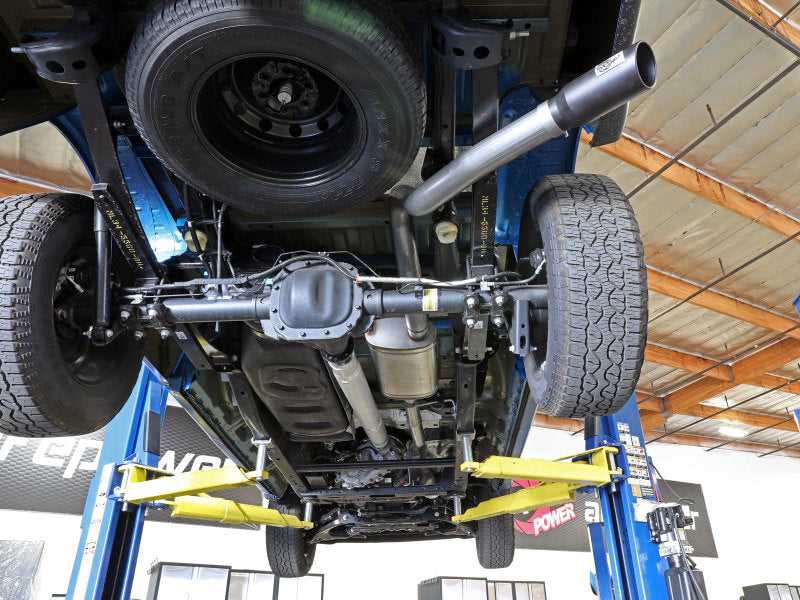 aFe Apollo GT 3in 409 SS Cat-Back Exhaust 2021 Ford F-150 V6 2.7L/3.5L (tt)/V8 5.0L w/ Black Tips Catback aFe