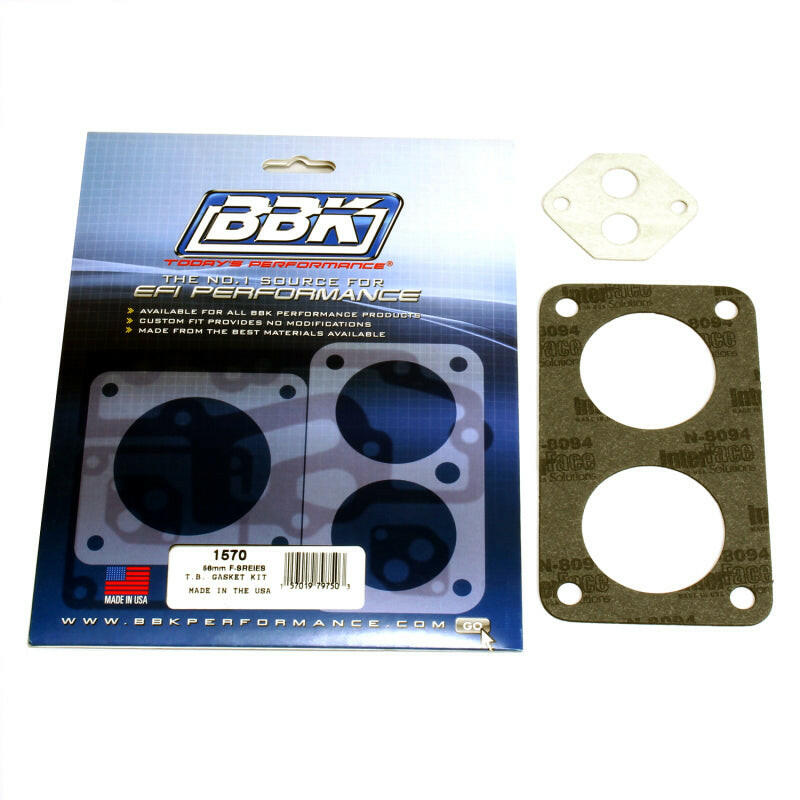BBK 87-96 Ford F Series Truck Twin 56mm Throttle Body Gasket Kit Air Intake Components BBK
