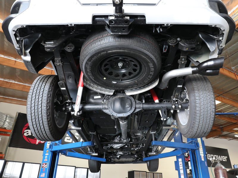aFe Rebel XD Series 3in 304SS DPF-Back 20-21 GM Trucks L6-3.0L (td) LM2 - Dual Black Tip DPF Back aFe