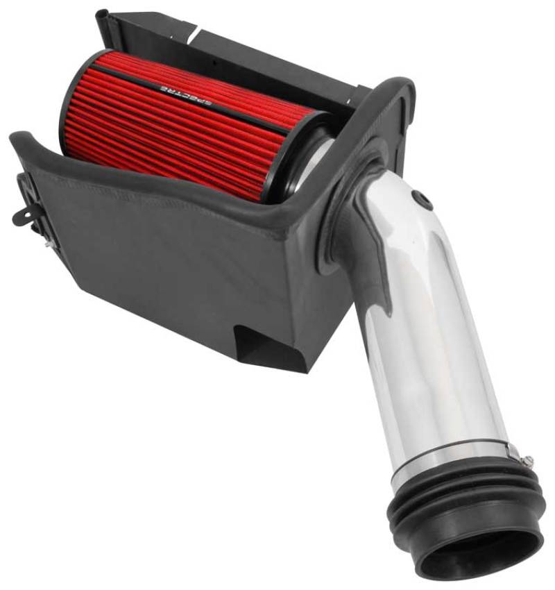 Spectre 94-97 Ford SD 7.3L DSL Air Intake Kit - Polished w/Red Filter Cold Air Intakes Spectre