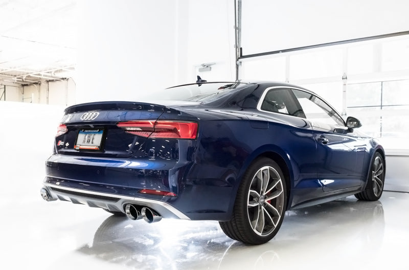 AWE Tuning Audi B9 S5 Coupe 3.0T Track Edition Exhaust - Chrome Silver Tips (102mm) Catback AWE Tuning