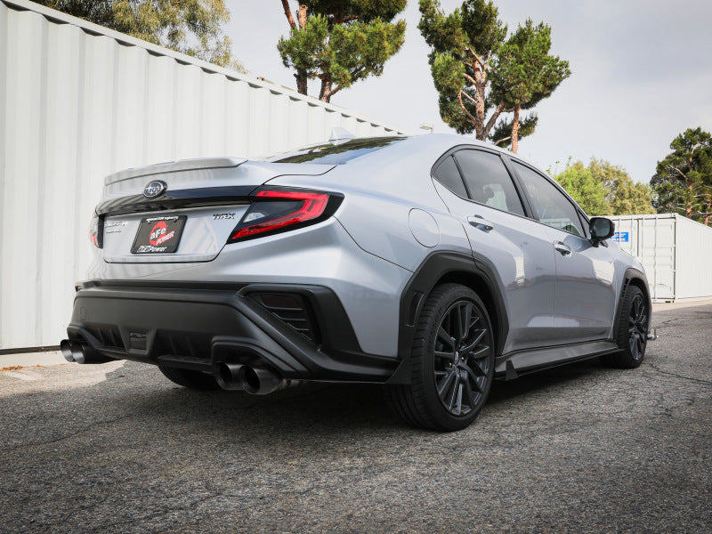 aFe POWER Takeda 3in to 2-1/2in 304 SS Cat-Back Exhaust w/ Black Tips 22-23 Subaru WRX H4-2.4L (t) Catback aFe