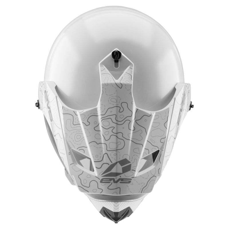 EVS T5 Dual Sport Venture Arise Helmet Visor - White Helmets and Accessories EVS