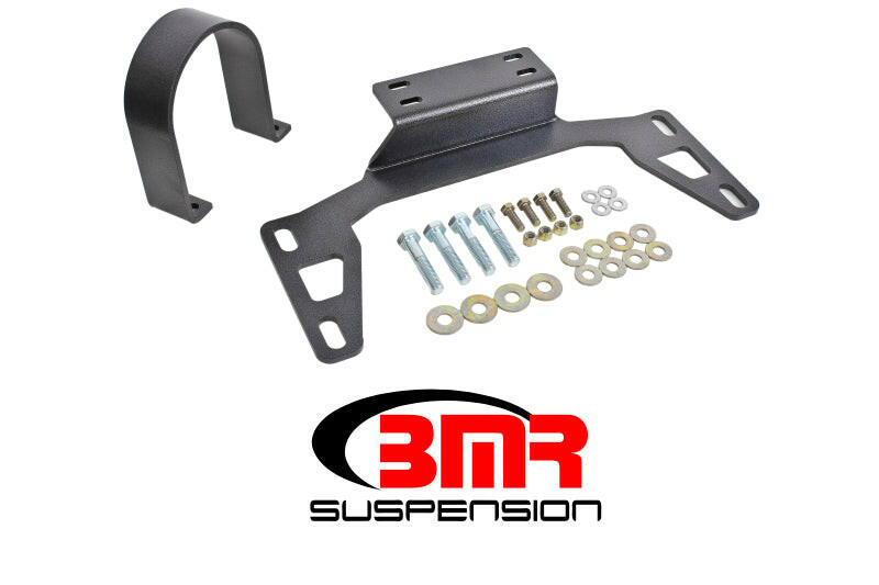BMR 11-14 S197 Mustang Front Driveshaft Safety Loop - Black Hammertone Driveshaft Loops BMR Suspension