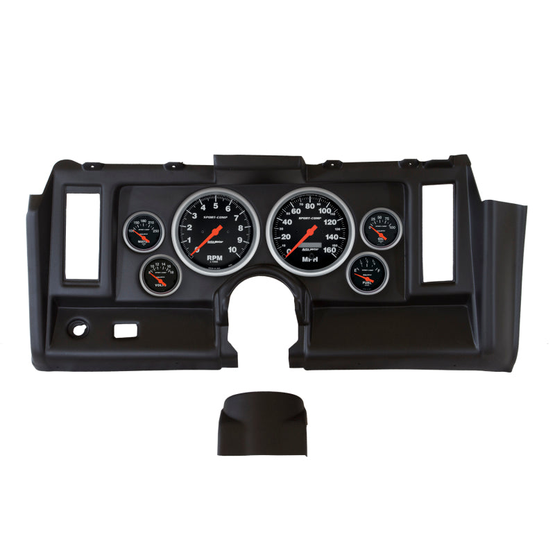 Autometer Sport-Comp 1969 Camaro Dash Kit 6pc Tach / MPH / Fuel / Oil / WTMP / Volt Gauges AutoMeter