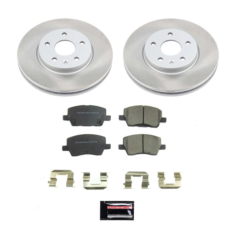 Power Stop 18-20 Chevrolet Sonic Front Semi-Coated Rotor Kit Brake Kits - Performance Blank PowerStop