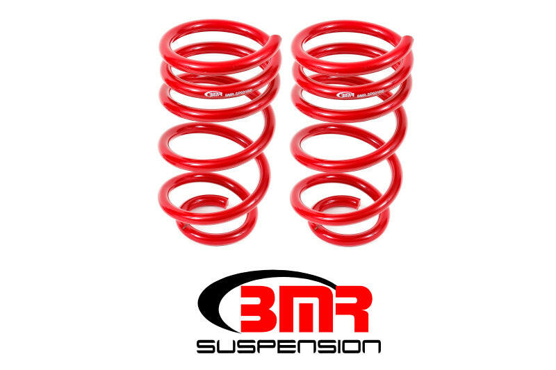BMR 10-15 5th Gen Camaro V8 Rear Lowering Springs - Red Lowering Springs BMR Suspension