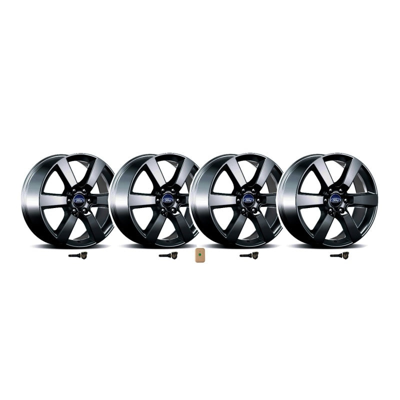 Ford Racing 15-16 F-150 20in x 8.5in Wheel Set with TPMS Kit - Matte Black Wheels - Cast Ford Racing