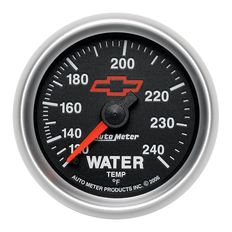 Autometer Sport-Comp II 2-1/16in 120-240 Deg Mechanical Water Temp Gauge - Bowtie Black Gauges AutoMeter