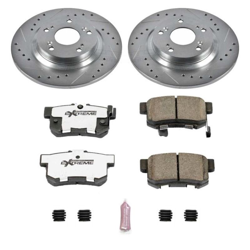 Power Stop 00-09 Honda S2000 Rear Z26 Street Warrior Brake Kit Brake Kits - Performance D&S PowerStop