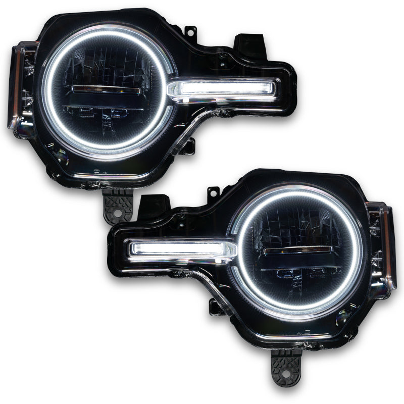 Oracle 21-22 Ford Bronco Headlight Halo Kit w/DRL Bar - Base Headlights -w/2.0 Controller Headlights ORACLE Lighting