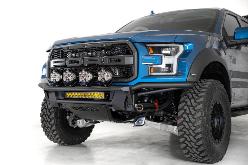 Addictive Desert Designs 17-20 Ford Raptor Pro Bolt-On Front Bumper - Hammer Black Bumpers - Steel Addictive Desert Designs