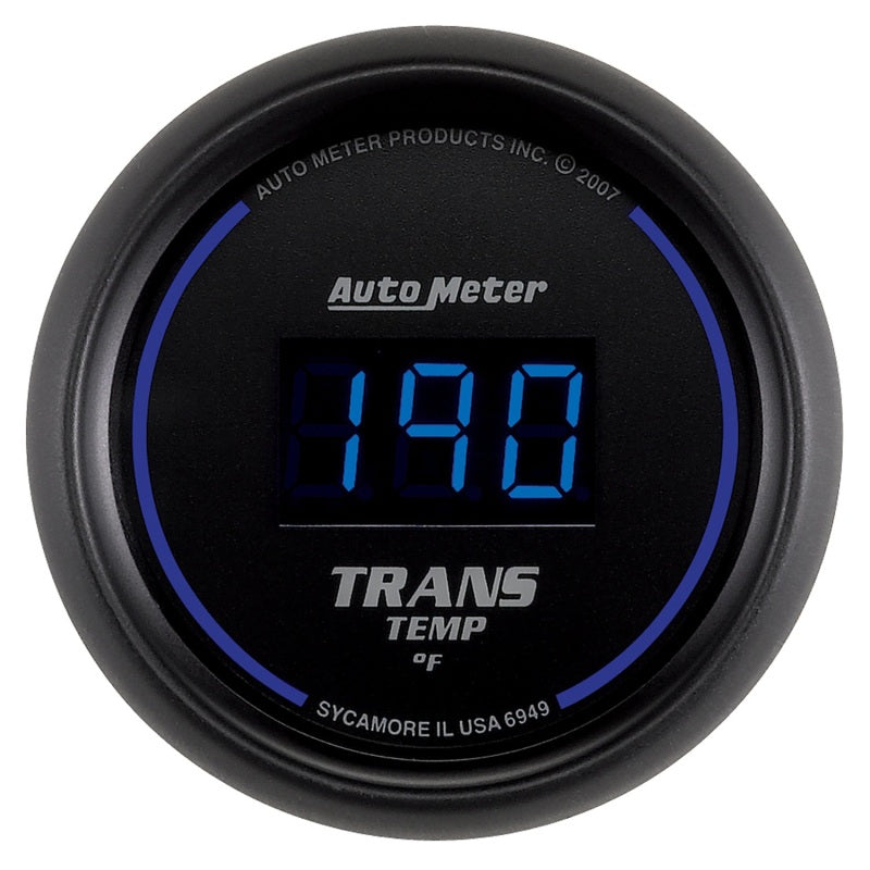 Autometer 52.4mm Black Digital Trans Temperature Gauge Gauges AutoMeter