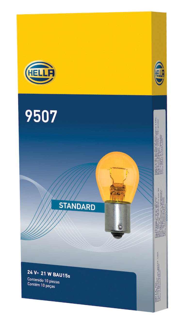 Hella Bulb 9507 24V 21W BAU15s S8 AMBER Bulbs Hella
