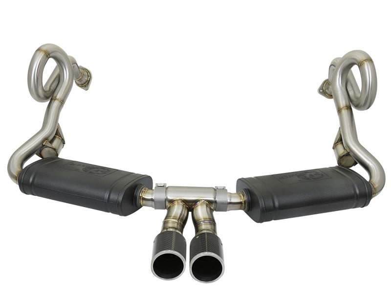 aFe MACHForce-Xp 2in 304 SS Cat-Back Exhaust w/Carbon Fiber Tips 13-16 Porsche Boxster 2.7L/3.4L Catback aFe