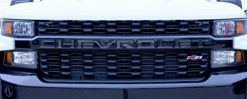 Putco 2020 Chevy Silverado HD - Grille Letters - Black Platinum Chevrolet Letters Exterior Trim Putco
