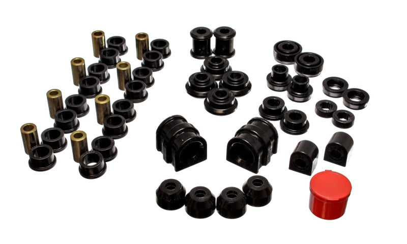 Energy Suspension 91-02 Saturn S Series Coupe/Sedan/Wagon Black Hyper-Flex Master Bushing Set Bushings - Full Vehicle Kits Energy Suspension