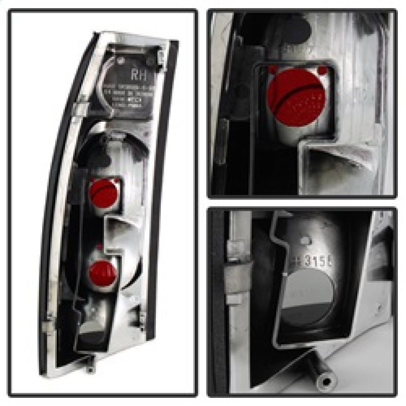Spyder Chevy C/K Series 1500 88-98/GMC Sierra 88-98 G2 Euro Tail Lights Blk Smke ALT-YD-CCK88G2-BSM Tail Lights SPYDER